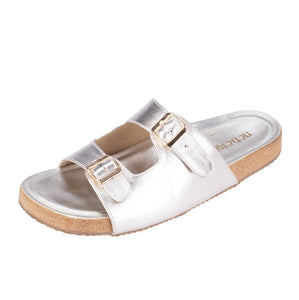 Silver BS Buckle Flats