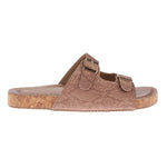 Load image into Gallery viewer, Brown Animal Textured BS Buckle Flats
