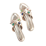 Load image into Gallery viewer, Metallic Gold Diamond Fitting Cross Flats
