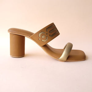 Tan Laser Cut 2 Strap Block