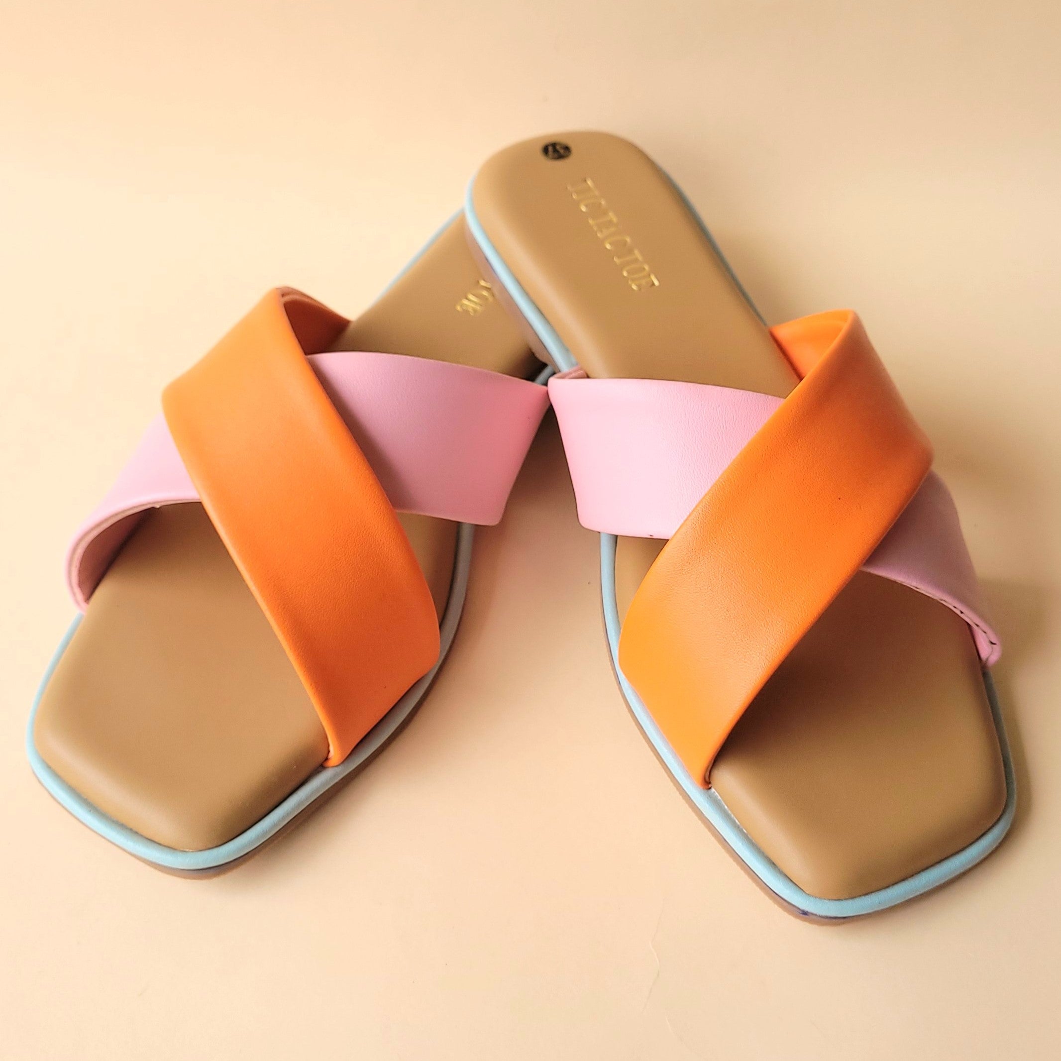 Orange Pink Cross Flats