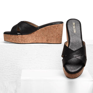 Black Cross Wedge