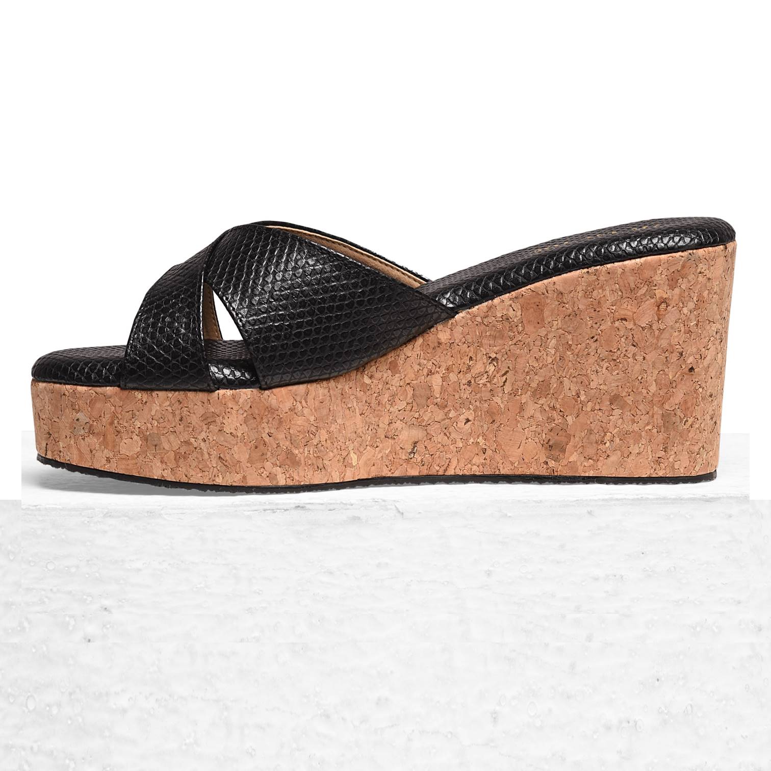 Black Cross Wedge