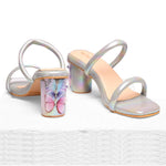 Load image into Gallery viewer, Grey Rainbow Butterfly 2 Strap Blocks
